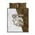 Walleye Fishing Quilt Bed Set with Reeds Background and Custom Name Design - Wonder Print Shop