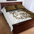 Walleye Fishing Quilt Bed Set with Reeds Background and Custom Name Design - Wonder Print Shop