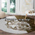 Walleye Fishing Round Carpet with Reeds Background and Custom Name Design - Wonder Print Shop