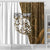 Walleye Fishing Shower Curtain with Reeds Background and Custom Name Design - Wonder Print Shop