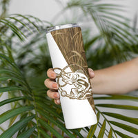 Walleye Fishing Skinny Tumbler with Reeds Background and Custom Name Design - Wonder Print Shop