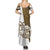 Walleye Fishing Summer Maxi Dress with Reeds Background and Custom Name Design - Wonder Print Shop
