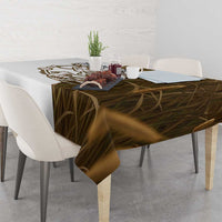 Walleye Fishing Tablecloth with Reeds Background and Custom Name Design - Wonder Print Shop