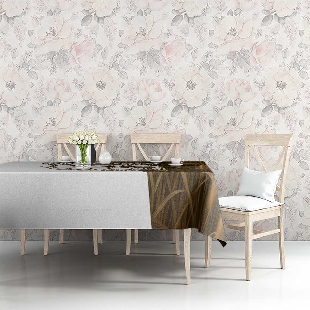 Walleye Fishing Tablecloth with Reeds Background and Custom Name Design - Wonder Print Shop