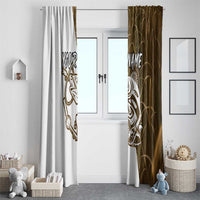 Walleye Fishing Window Curtain with Reeds Background and Custom Name Design - Wonder Print Shop