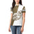 Walleye Fishing Women Polo Shirt with Reeds Background and Custom Name Design - Wonder Print Shop