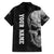 Bowling Skull Family Matching Off Shoulder Maxi Dress and Hawaiian Shirt with American Flag and Custom Name Text Design - Wonder Print Shop