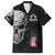 Bowling Skull Family Matching Puletasi and Hawaiian Shirt with American Flag and Custom Name Text Design - Wonder Print Shop