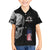 Bowling Skull Hawaiian Shirt with American Flag and Custom Name Text Design - Wonder Print Shop