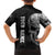 Bowling Skull Hawaiian Shirt with American Flag and Custom Name Text Design - Wonder Print Shop
