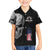 Bowling Skull Kid Hawaiian Shirt with American Flag and Custom Name Text Design - Wonder Print Shop