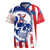 Moto X Skull Graphic Rugby Jersey with Red White Blue Splatter and Custom Number Design - Wonder Print Shop