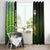 Crappie Fish Green Underwater Graphic Window Curtain with Custom Name and Fishing Logo Design - Wonder Print Shop