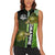 Crappie Fish Green Underwater Graphic Women Sleeveless Polo Shirt with Custom Name and Fishing Logo Design - Wonder Print Shop
