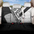 Golf Club Monochrome Design Back Car Seat Cover with Golf Ball and Club Graphic and Custom Name Print - Wonder Print Shop