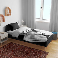 Golf Club Monochrome Design Bedding Set with Golf Ball and Club Graphic and Custom Name Print - Wonder Print Shop