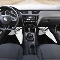 Golf Club Monochrome Design Car Mats with Golf Ball and Club Graphic and Custom Name Print - Wonder Print Shop