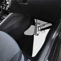 Golf Club Monochrome Design Car Mats with Golf Ball and Club Graphic and Custom Name Print - Wonder Print Shop