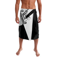 Golf Club Monochrome Design Lavalava with Golf Ball and Club Graphic and Custom Name Print - Wonder Print Shop