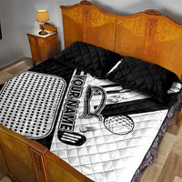 Golf Club Monochrome Design Quilt Bed Set with Golf Ball and Club Graphic and Custom Name Print - Wonder Print Shop