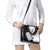 Golf Club Monochrome Design Shoulder Handbag with Golf Ball and Club Graphic and Custom Name Print - Wonder Print Shop