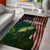Musky Fishing Design Area Rug with American Flag Background and Custom Name Print - Wonder Print Shop