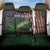 Musky Fishing Design Back Car Seat Cover with American Flag Background and Custom Name Print - Wonder Print Shop