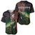 Musky Fishing Design Baseball Jersey with American Flag Background and Custom Name Print - Wonder Print Shop