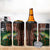 Musky Fishing Design 4 in 1 Can Cooler Tumbler with American Flag Background and Custom Name Print - Wonder Print Shop