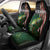 Musky Fishing Design Car Seat Cover with American Flag Background and Custom Name Print - Wonder Print Shop