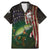 Musky Fishing Design Family Matching Mermaid Dress and Hawaiian Shirt with American Flag Background and Custom Name Print - Wonder Print Shop