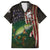 Musky Fishing Design Family Matching Puletasi and Hawaiian Shirt with American Flag Background and Custom Name Print - Wonder Print Shop