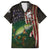 Musky Fishing Design Family Matching Summer Maxi Dress and Hawaiian Shirt with American Flag Background and Custom Name Print - Wonder Print Shop