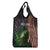 Musky Fishing Design Grocery Bag with American Flag Background and Custom Name Print - Wonder Print Shop
