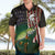 Musky Fishing Design Hawaiian Shirt with American Flag Background and Custom Name Print - Wonder Print Shop