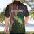 Musky Fishing Design Hawaiian Shirt with American Flag Background and Custom Name Print - Wonder Print Shop