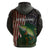 Musky Fishing Design Hoodie with American Flag Background and Custom Name Print - Wonder Print Shop