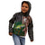 Musky Fishing Design Kid Hoodie with American Flag Background and Custom Name Print - Wonder Print Shop