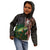 Musky Fishing Design Kid Hoodie with American Flag Background and Custom Name Print - Wonder Print Shop