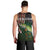 Musky Fishing Design Men Tank Top with American Flag Background and Custom Name Print - Wonder Print Shop