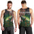 Musky Fishing Design Men Tank Top with American Flag Background and Custom Name Print - Wonder Print Shop
