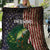 Musky Fishing Design Quilt with American Flag Background and Custom Name Print - Wonder Print Shop