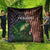 Musky Fishing Design Quilt with American Flag Background and Custom Name Print - Wonder Print Shop