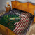 Musky Fishing Design Quilt with American Flag Background and Custom Name Print - Wonder Print Shop