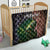 Musky Fishing Design Quilt with American Flag Background and Custom Name Print - Wonder Print Shop
