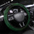 Musky Fishing Design Steering Wheel Cover with American Flag Background and Name Print - Wonder Print Shop