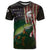 Musky Fishing Design T Shirt with American Flag Background and Custom Name Print - Wonder Print Shop