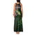 Musky Fishing Design Tank Maxi Dress with American Flag Background and Custom Name Print - Wonder Print Shop