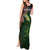 Musky Fishing Design Tank Maxi Dress with American Flag Background and Custom Name Print - Wonder Print Shop