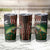 Musky Fishing Design Tumbler Cup with American Flag Background and Custom Name Print - Wonder Print Shop
